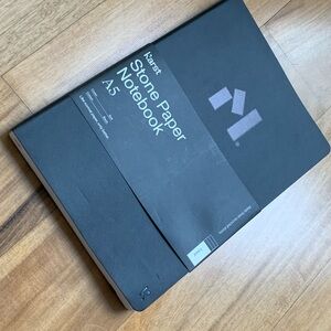 Black K’arst Stone Paper Notebook A5 LINED